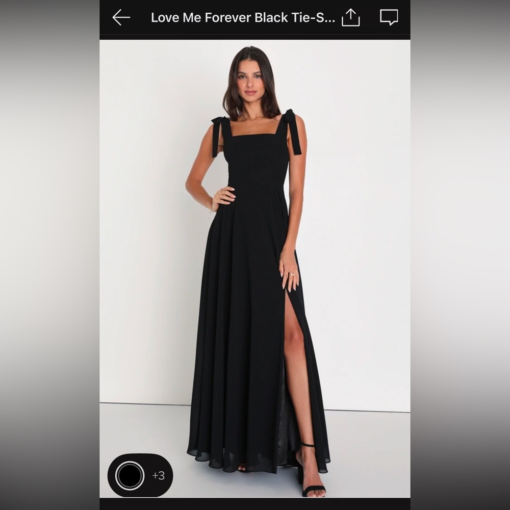 Lulu’s Black Gown / Dress - “Love Me Forever”